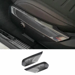 For Benz C-Class W206 22-23 ABS Carbon Fiber Seat Button Handle Panel Cover Trim - Picture 1 of 8