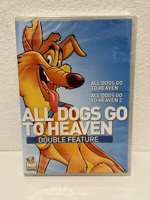 All Dogs Go To Heaven 1 and 2 Double Feature (DVD) Don Bluth NEW Factory Sealed - Image 1 of 4