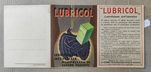 PUBBLICITA' LUBRIFICANTE LUBRICOL-DIGESTIVO PEPSIN DIFCO-MILANO-APRIBILE-D1-189 - Picture 1 of 1