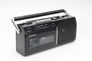 Sony CFM-130 Portable AM/FM Radio Cassette Player/Recorder - Fair Condition - Picture 1 of 7