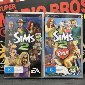 The Sims 2 & The Sims Pets W.Manuals Sony Playstation Portable PSP PAL FREE POST - Photo 1/17