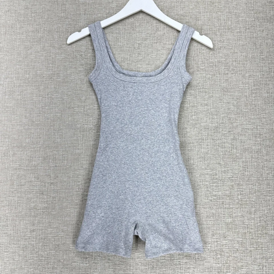 Чехлы Детский комбинезон XS серый ребристый бак боди гостиной цельный шорты - Изображение 1 из 4