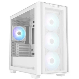 Asus A21 Plus TG ARGB White Mini Tower No-Power Vetro Temperato minITX/mATX - Photo 1/1