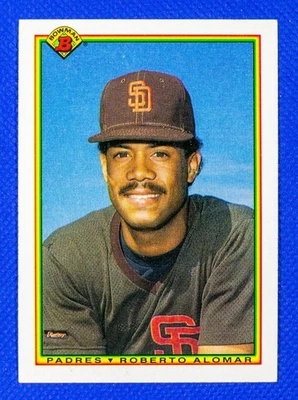 Roberto Alomar #221 (1990 Bowman) Baseball Card, San Diego Padres, HOF - Image 1 of 2
