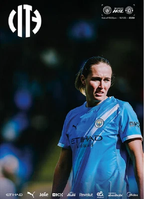 Man City Women V Man Utd Women 15/11/25 WSL Official Match Programme *DERBY DAY* - Image 1 of 2