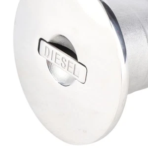 ◇ Boat Deck Filler &Cap 50mm 316 Stainless Steel Fuel Fill For Yachts - Picture 1 of 23