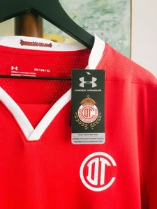 TOLUCA FC x UNDER ARMOUR 2022-23 XL Home Football Soccer Authentic Jersey Fitted - Picture 1 of 14