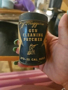 Vtg Tin Gun Cleaning Patches J Niggins - Picture 1 of 8