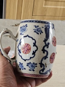 18th Century Decorated Chinese Porcelain Tankard - Picture 1 of 8