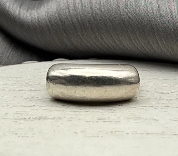 Anillo KABANA Plata Esterlina Curvado Redondeado Cúpula Banda 6.51G / Talla 7 Foto 1 de 4