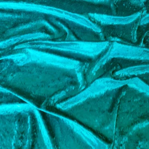 Turquoise Blue Premium Crushed Velvet Fabric Craft Dress Stretch Material 59" W - Picture 1 of 1