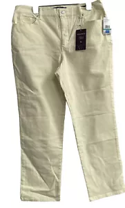 Gloria Vanderbilt Amanda jeans Yellow denim SZ 16 short classic fit NWT - Picture 1 of 16