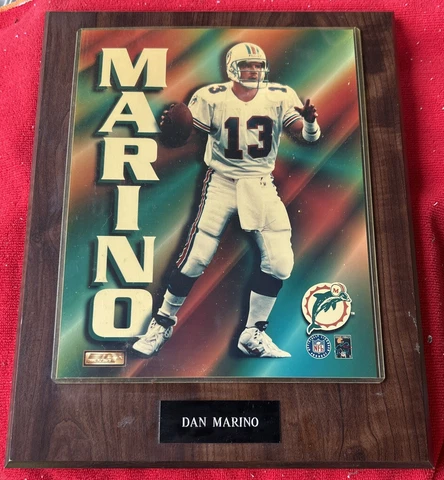 Quarterback Team NFL Dan Marino #13 Miami Dolphins Wall Plaque 15”x12” Only One! Cover