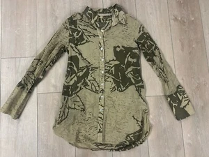 Da-Nang Surplus Women's Camo Shirt Mother Of Pearl Buttons Sz. M Military Y2K - Picture 1 of 8