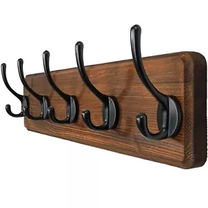 Coat Rack Wall MountCoat Hooks Wall Mounted16" Hole to HoleCoat Hanger WallHo... - Picture 1 of 9