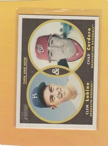 2006 TOPPS HERITAGE THEN & NOW CLEM LABINE CHAD CORDERO #TN10 NRMT/NMMT *66199 - Picture 1 of 1