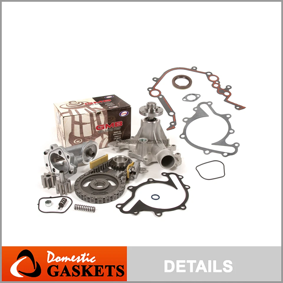 Timing Chain Kit Water Oil Pump Cover Gasket for 97-03 Ford E150 E250 F150 4.2 - Image 1 of 4