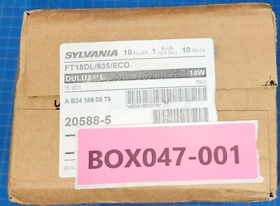 PBOX047-001 Sylvania 20588 FT18DL/835/ECO 18W T5 Long Single Tube 4pin 2G11 - Image 1 of 4