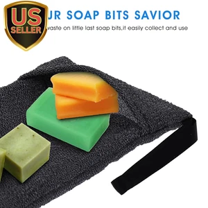 2PCS Exfoliating Soap Bag Saver Mesh Bar Scented Soap Lather Pouch for Women ... - Picture 1 of 1