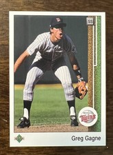 Greg Gagne 1989 Upper Deck UD MLB Baseball #166 Minnesota Twins