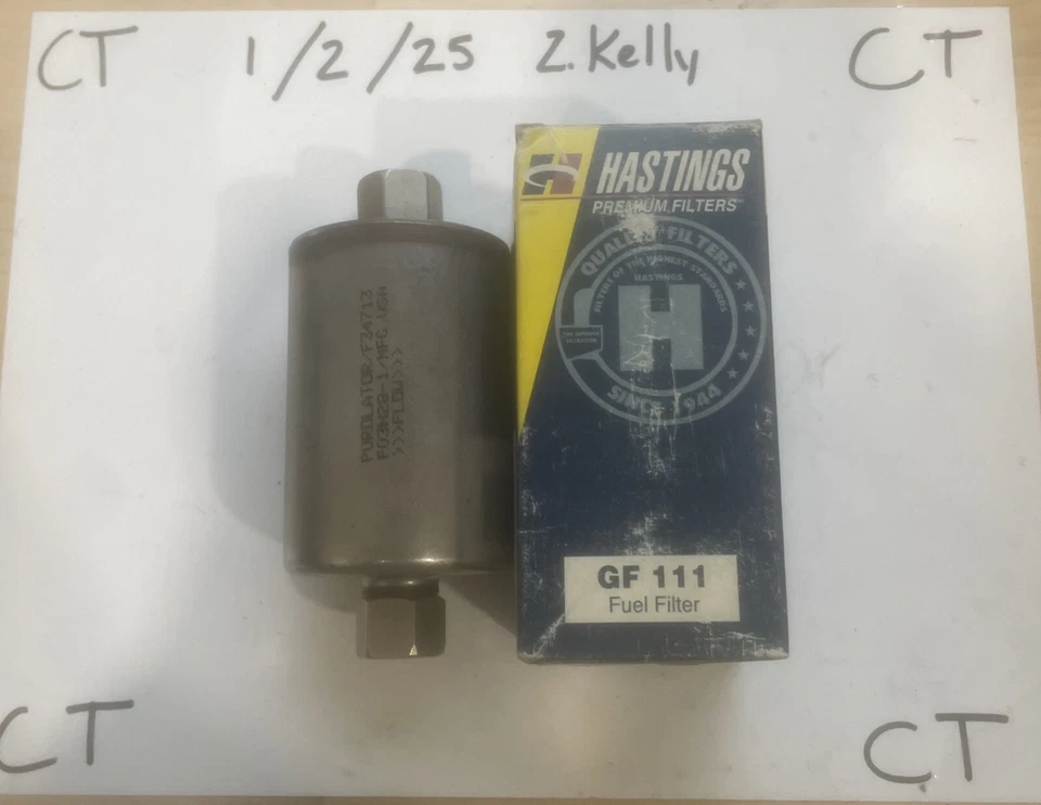 Hastings GF111 In-Line Fuel Filter Replacement Part For Buick Cadillac Chevy GM - Image 1 of 1
