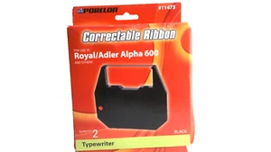2 Pack 11473 Porelon Typewriter Correctable Ribbon Royal/Adler Alpha 600 - Afbeelding 1 van 3