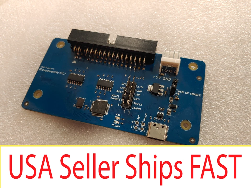 GreaseWeazle v4.1 board USB floppy drive adapter Retro All Formats - Image 1 of 3