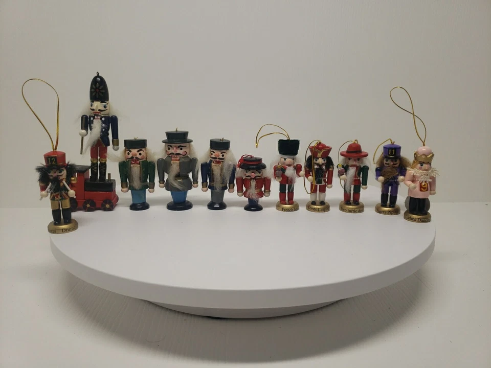 11 Piezas Navidad Cascanueces Árbol Figuras Mini Decoraciones Adorno, D3 Foto 1 de 4