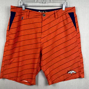 Denver Broncos Board Shorts Men's Sz 36 NFL Team Apparel 4 Pockets Bronco Logo - Picture 1 of 11