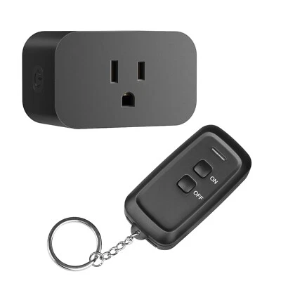 DEWENWILS Remote Control Outlet, Wireless Remote Light Switch 15A/1875W Black