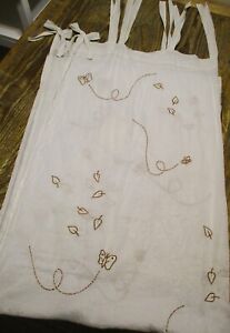 Vintage Classic Pooh “A Bear & His Things” Sheer Cotton Curtain Panel 42X60 EUC