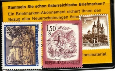 Austria Stamps 1 / 1.5 / 4.5  Schilling Mariazell Church 1984  1974  mint x 3 - Image 1 of 4
