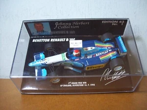 1/43 MINICHAMPS 430 954302 BENETTON B195 1st WIN SILVERSTONE 1995 JOHNNY HERBERT - Picture 1 of 5