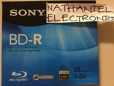 Sony BNR25RH 25GB 2X BD-R Disc in Jewel Case NEW IN BOX RARE FIND MADE IN JAPAN - Image 1 of 2