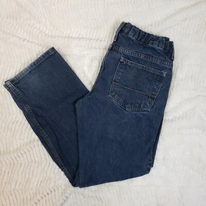 Arizona Jeans Kids Blue Regular Fit Mid Rise Denim Straight Jeans Size 14 husky - Picture 1 of 9