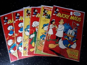 COMICS "MICKY MAUS", Ehapa ab 1963, 6 Bände, Zustand 3 bb - Picture 1 of 1