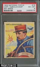 1933 National Chicle Sky Birds #19 Capt. DeBeauchamp PSA 6 EX-MT