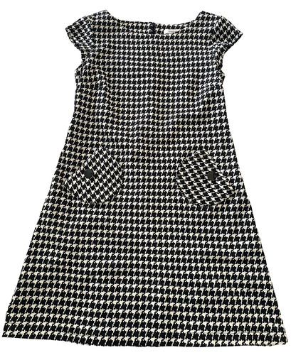 VETEMENTS Abito tubino Dressbarn bianco e nero taglia 10 twee Y2K manica ad aletta elasticizzato oldey