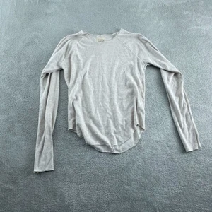 Chaser Womens Beige Long Sleeve Ribbed Top Size M 5211 - Picture 1 of 8