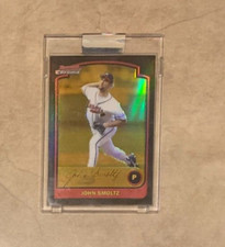 2003 John Smoltz Bowman Chrome Gold Refractor Uncirculated Sealed 38/170