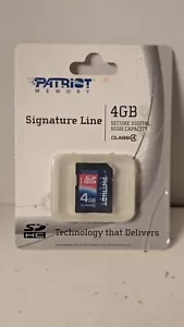 Patriot Signature Line 4GB SDHC Secure Digital High Capacity Class 4 NEW - Picture 1 of 4