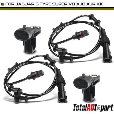 Nuevo 4x Sensor de velocidad de rueda ABS para Jaguar S-Type 03-05 Super V8 delantero y trasero L&R Foto 1 de 4