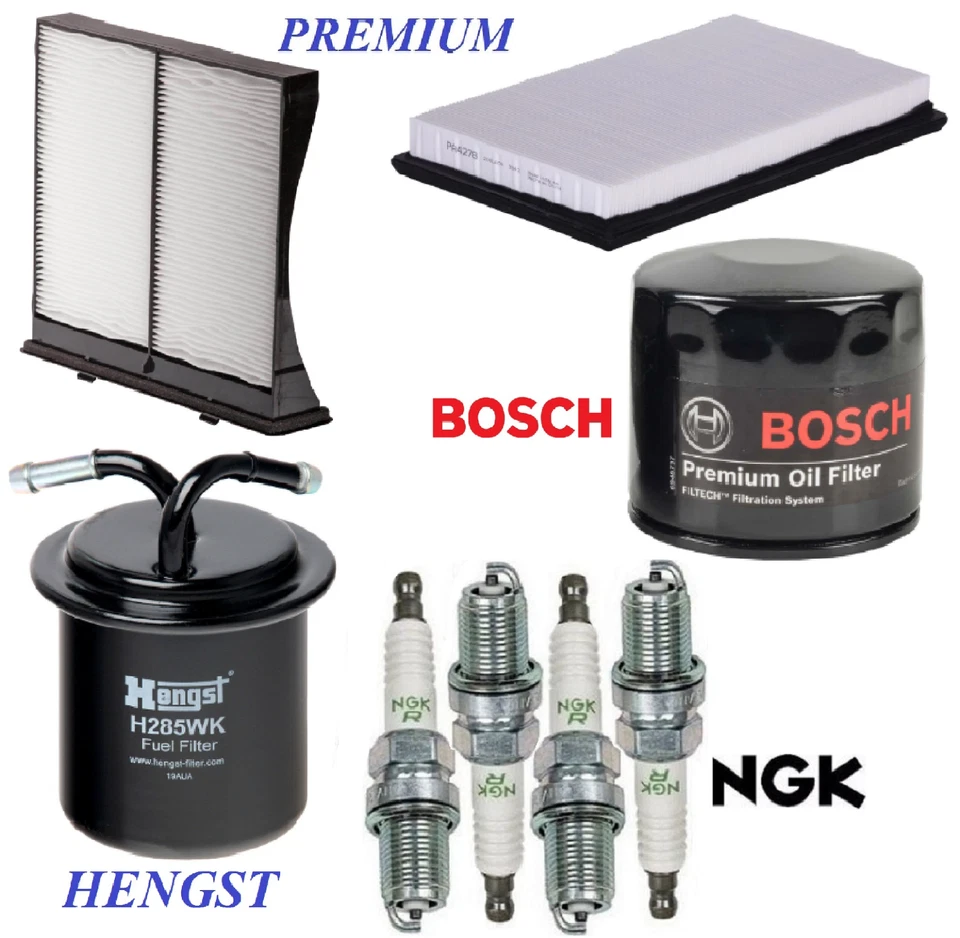 Tune Up Kit Filters Plugs For SUBARU IMPREZA H4 2.5L Turbocharged 2008-2012 - Image 1 of 1