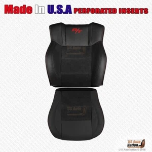 2006 2007 Fits Dodge Charger R/T Front Driver Bottom & Top Leather Cover Black - Bild 1 von 5