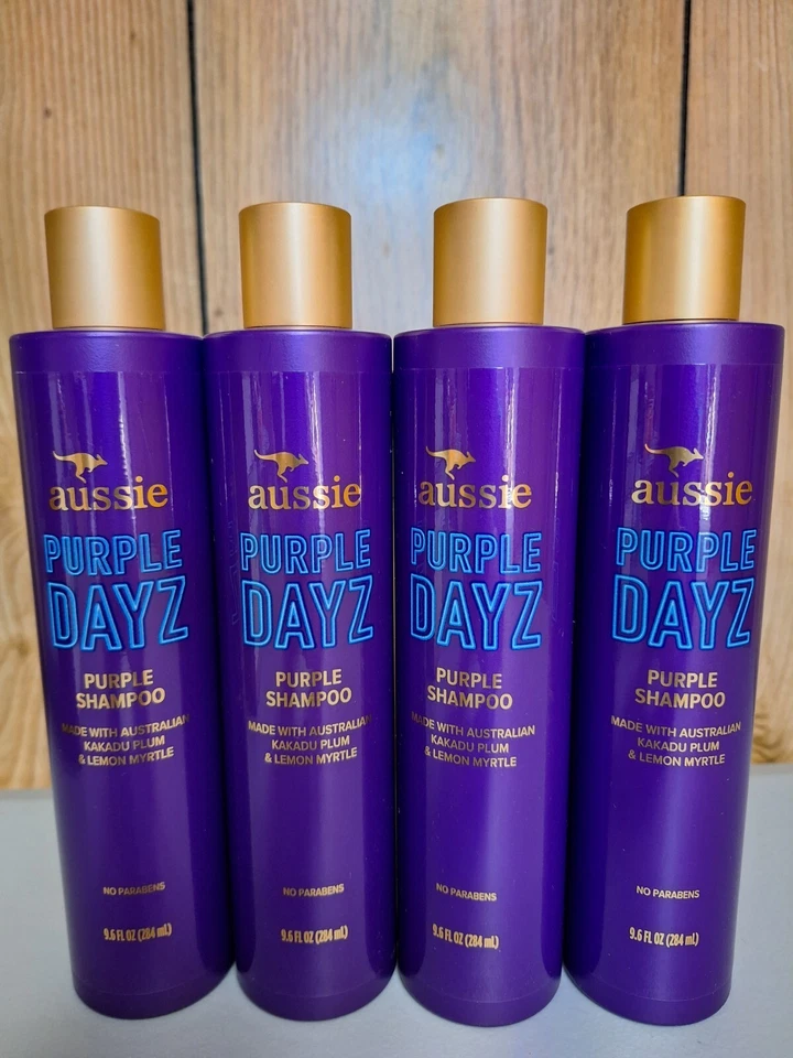 (4 Bottles) Aussie Purple Dayz Kakadu Plum & Lemon Myrtle Purple Shampoo 9.6 Oz - Image 1 of 1