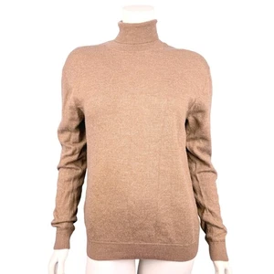 Hart Schaffner Marx Mens Size Large Fine Merino Wool Turtleneck Sweater Brown - Picture 1 of 9