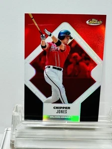 2006 Topps Finest #110 Chipper Jones rifrattore rosso cromato /399 - Foto 1 di 2
