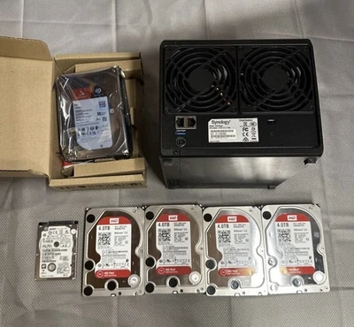 Synology Disk Station NAS DS418P, New 8TB IronWolf, (4) 4TB WD NAS, SATA HDD - Image 1 of 4