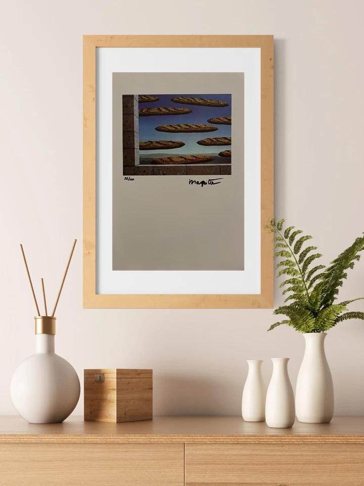 René Magritte, original handsignierte Lithographie mit Echtheitszertifikat & Gutachten von 3.500 $&*= - Bild 1 von 4