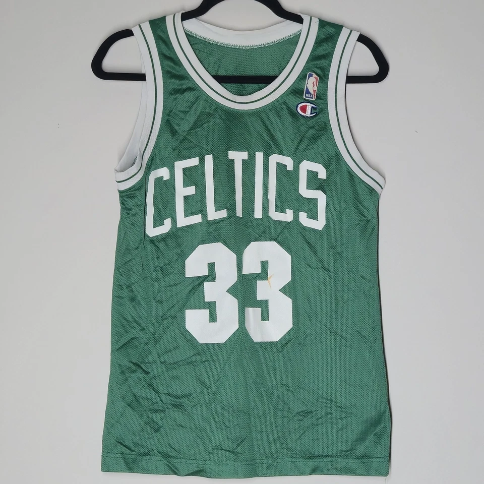 Camiseta De Colección Boston Celtics Juvenil Grande Verde NBA Baloncesto Larry Bird 33 Años 90 Foto 1 de 4